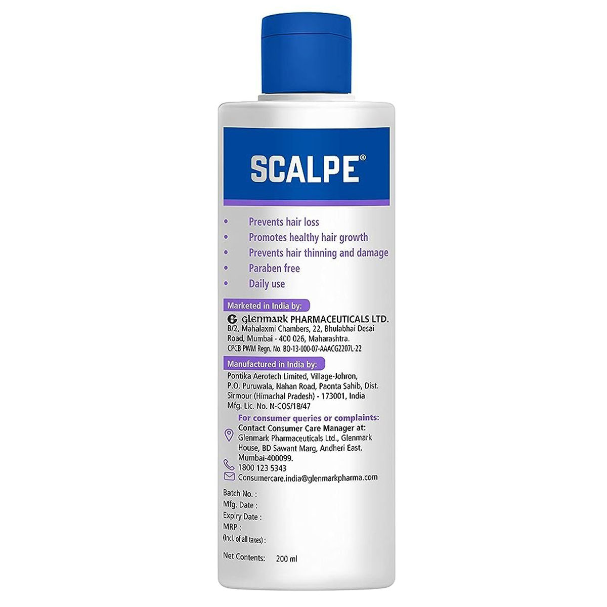 Scalpe Anti Hairfall Shampoo, 200 ml, Pack of 1 Scalpe Anti Hairfall Shampoo, 200 ml, Pack of 1