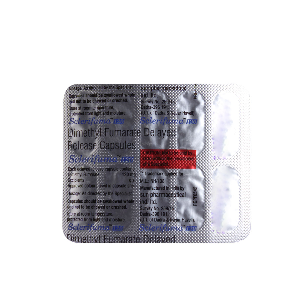 Buy Sclerifuma 120mg Dr Capsule 10's Online