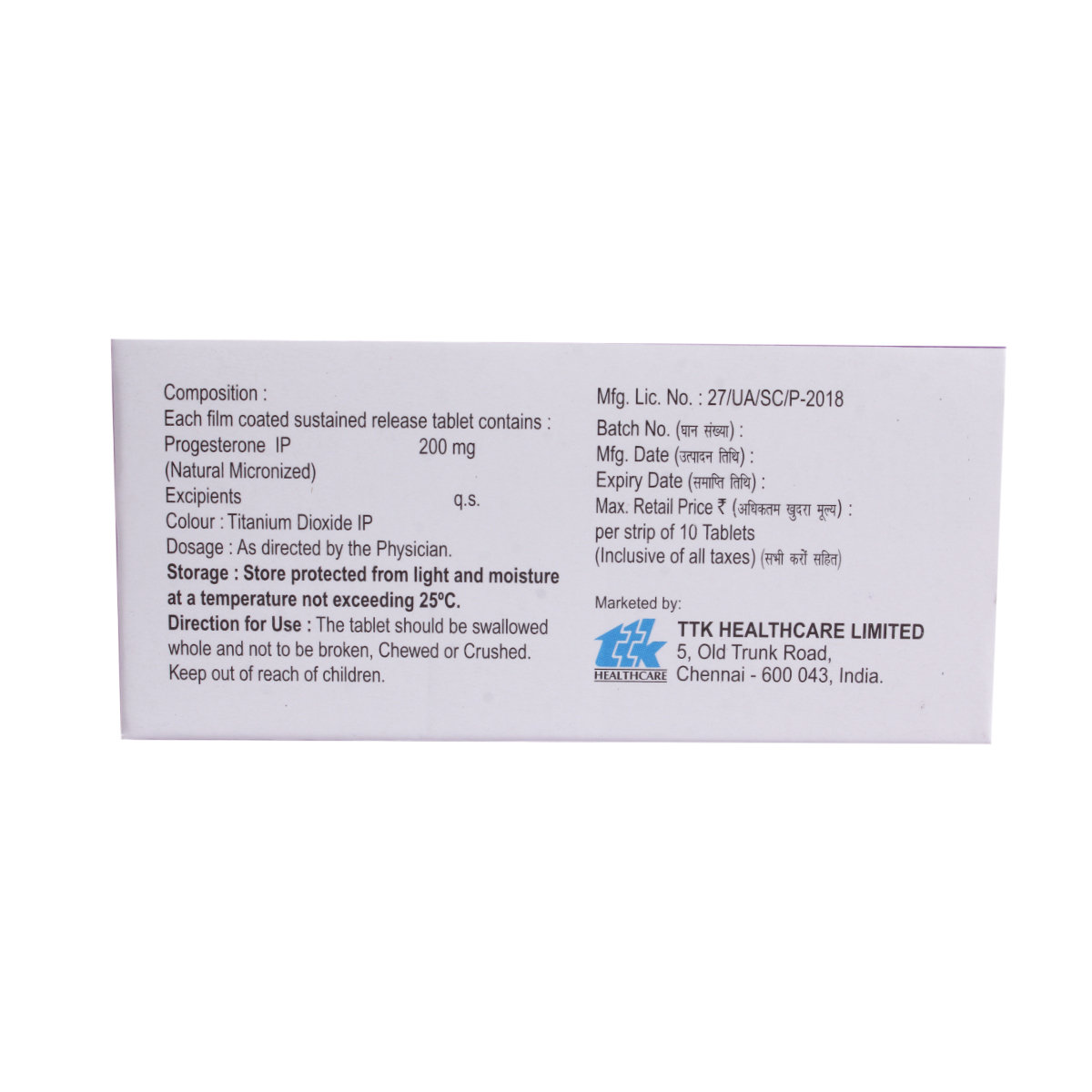 Sensipreg SR 200 mg Tablet 10's, Pack of 10 TabletS Sensipreg SR 200 mg Tablet 10's, Pack of 10 TabletS