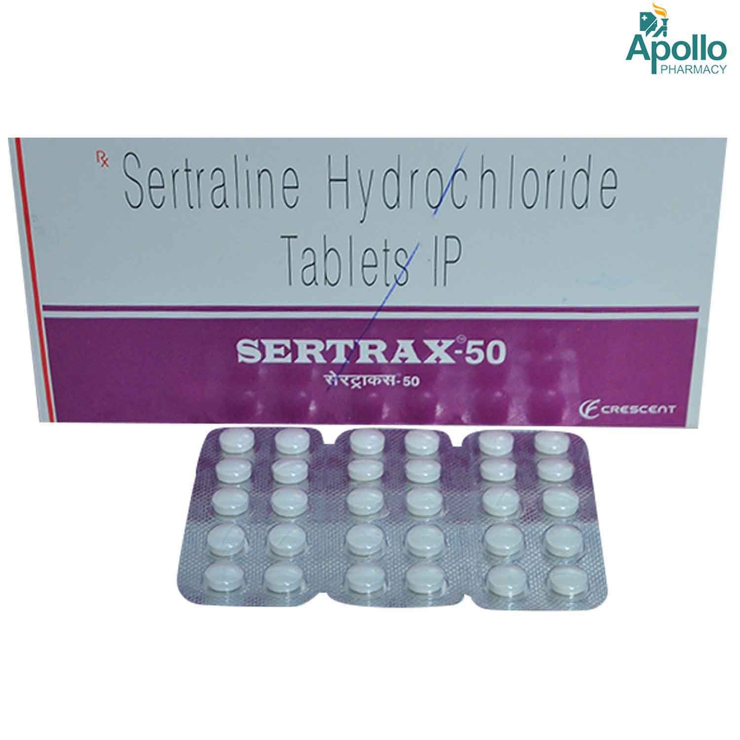 Sertrax 50 mg Tablet 10's, Pack of 10 TabletS Sertrax 50 mg Tablet 10's, Pack of 10 TabletS