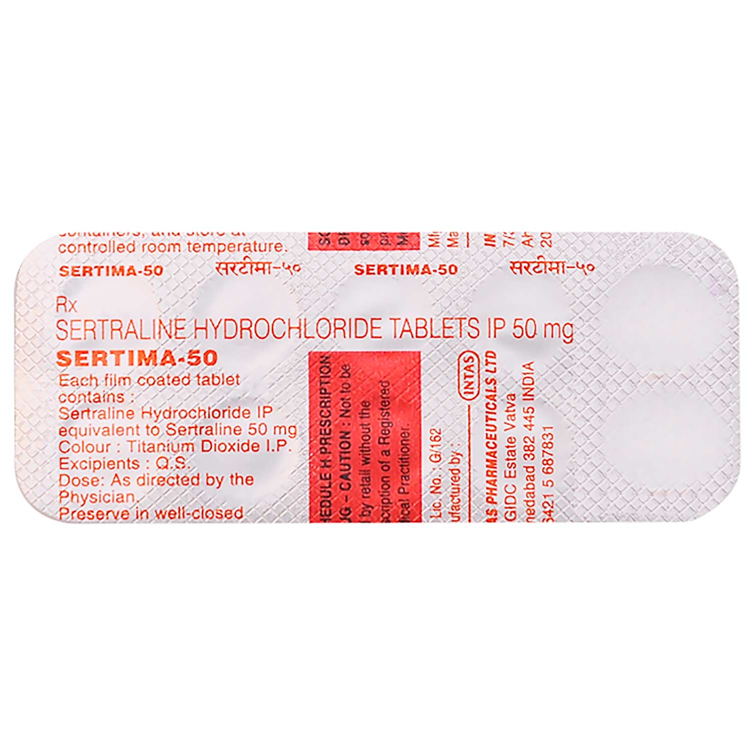 Sertima-50 Tablet 10's, Pack of 10 TABLETS Sertima-50 Tablet 10's, Pack of 10 TABLETS