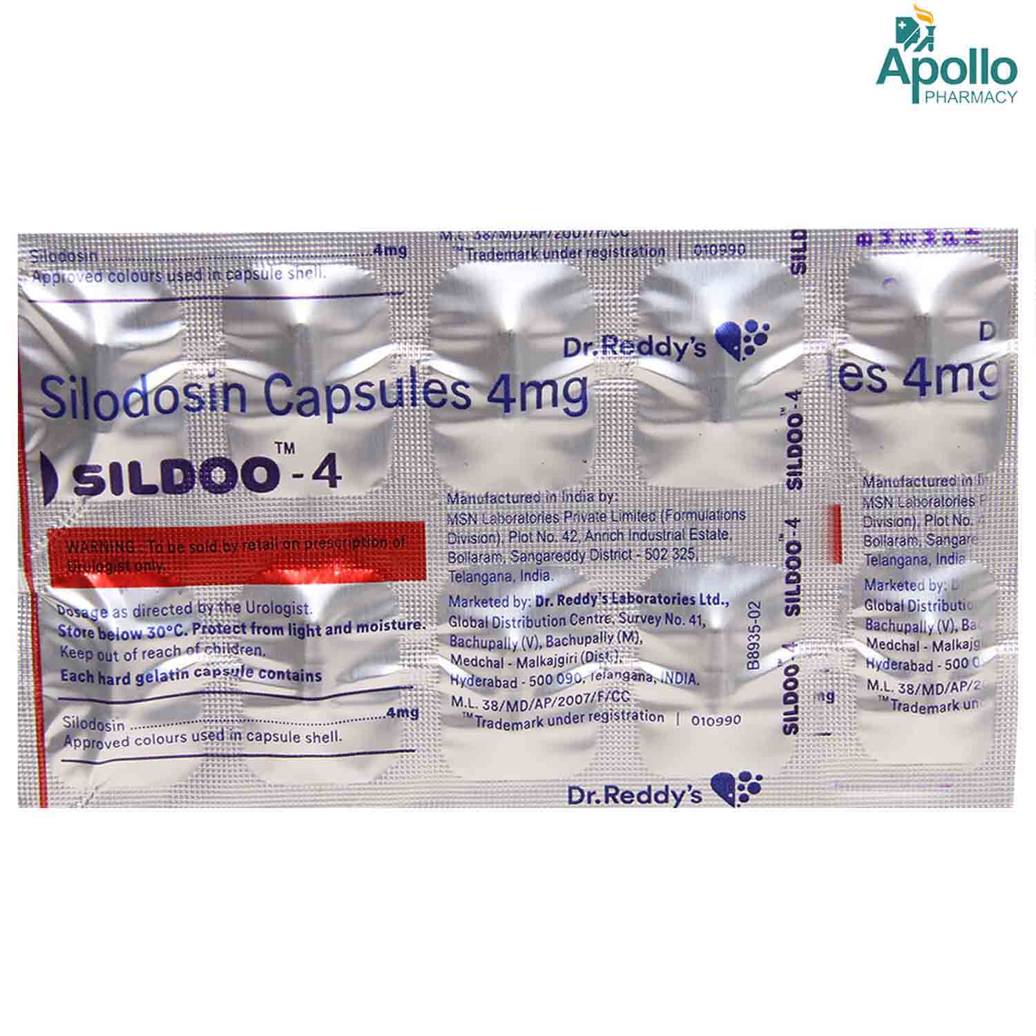 Sildoo-4 Capsule 10's, Pack of 10 CAPSULES Sildoo-4 Capsule 10's, Pack of 10 CAPSULES