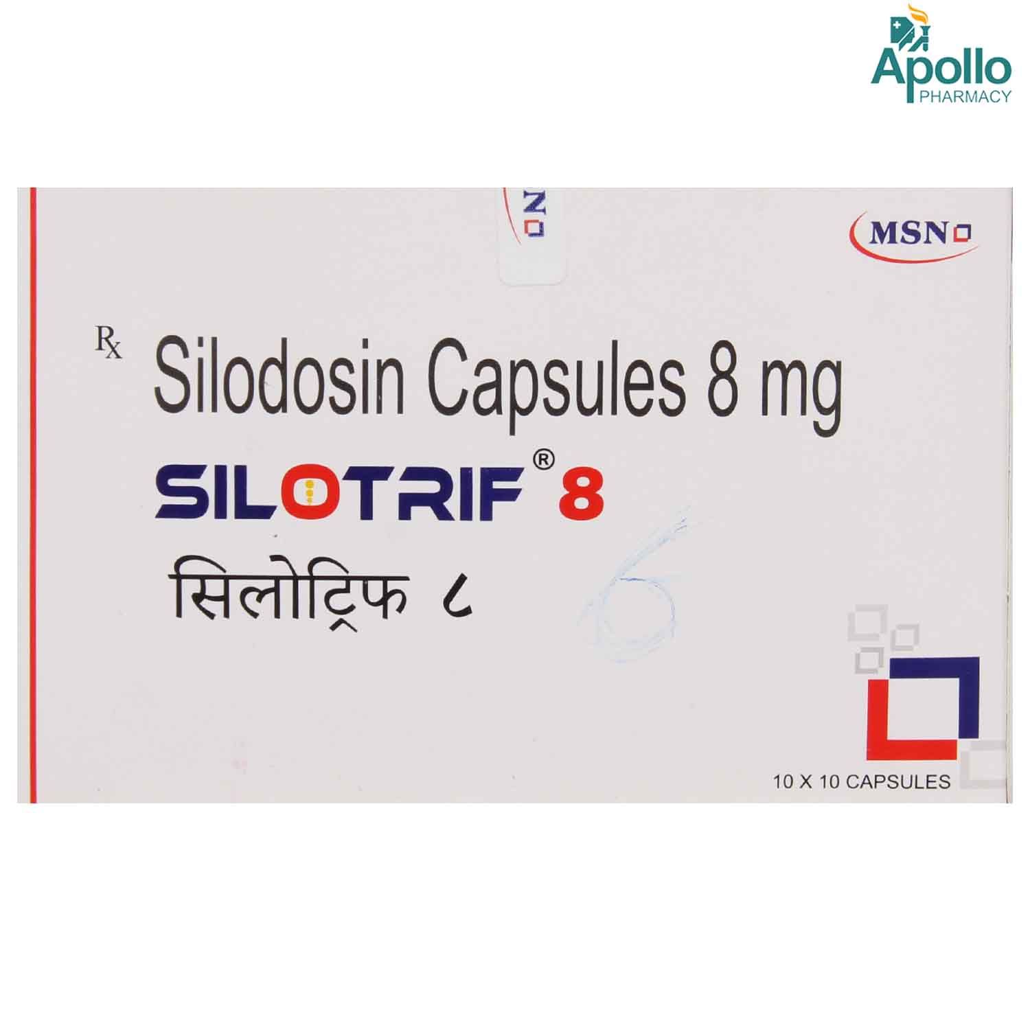 Buy SILOTRIF 8MG CAPSULE 10'S Online