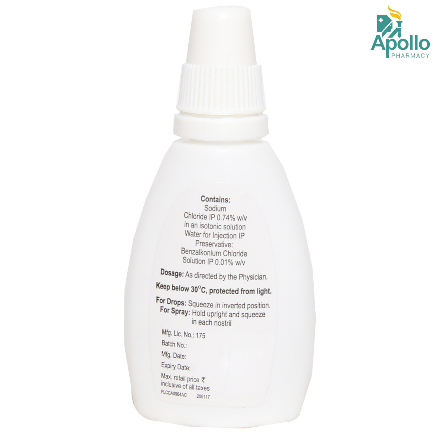 SINAREST S NASAL SOLUTION 15ML, Pack of 1 LIQUID SINAREST S NASAL SOLUTION 15ML, Pack of 1 LIQUID