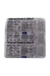 Sincal 500mg Tablet 15's, Pack of 15 TabletS