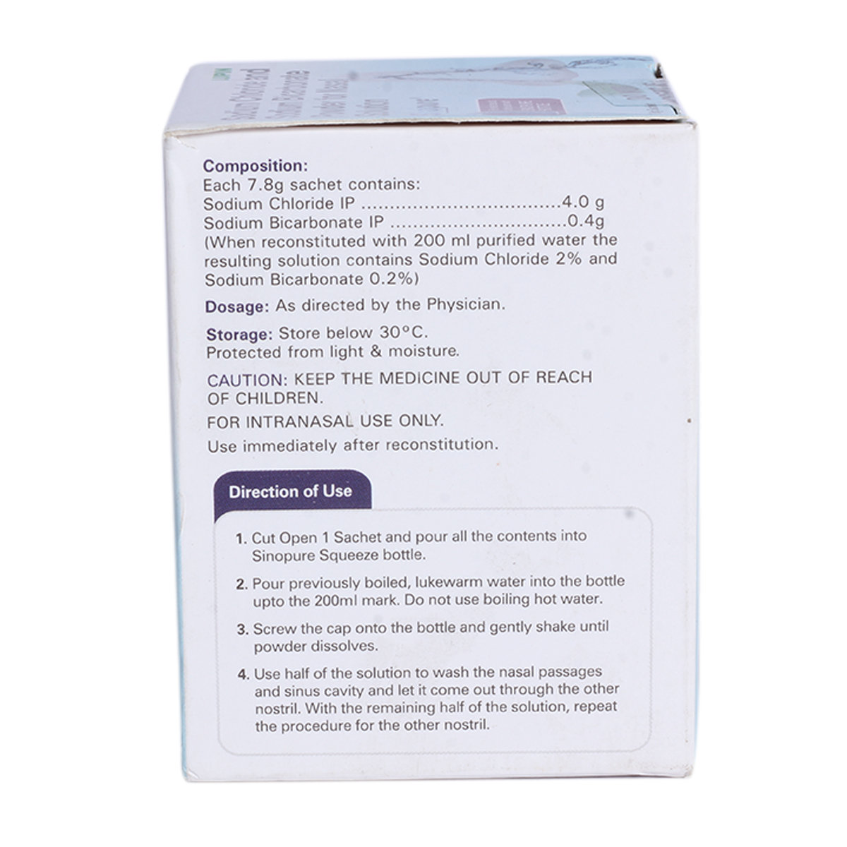 Sinopure Nasal Solution 7.8 gm, Pack of 1 Nasal Solution Sinopure Nasal Solution 7.8 gm, Pack of 1 Nasal Solution
