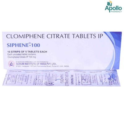 Siphene 100 Tablet 5's, Pack of 5 TABLETS