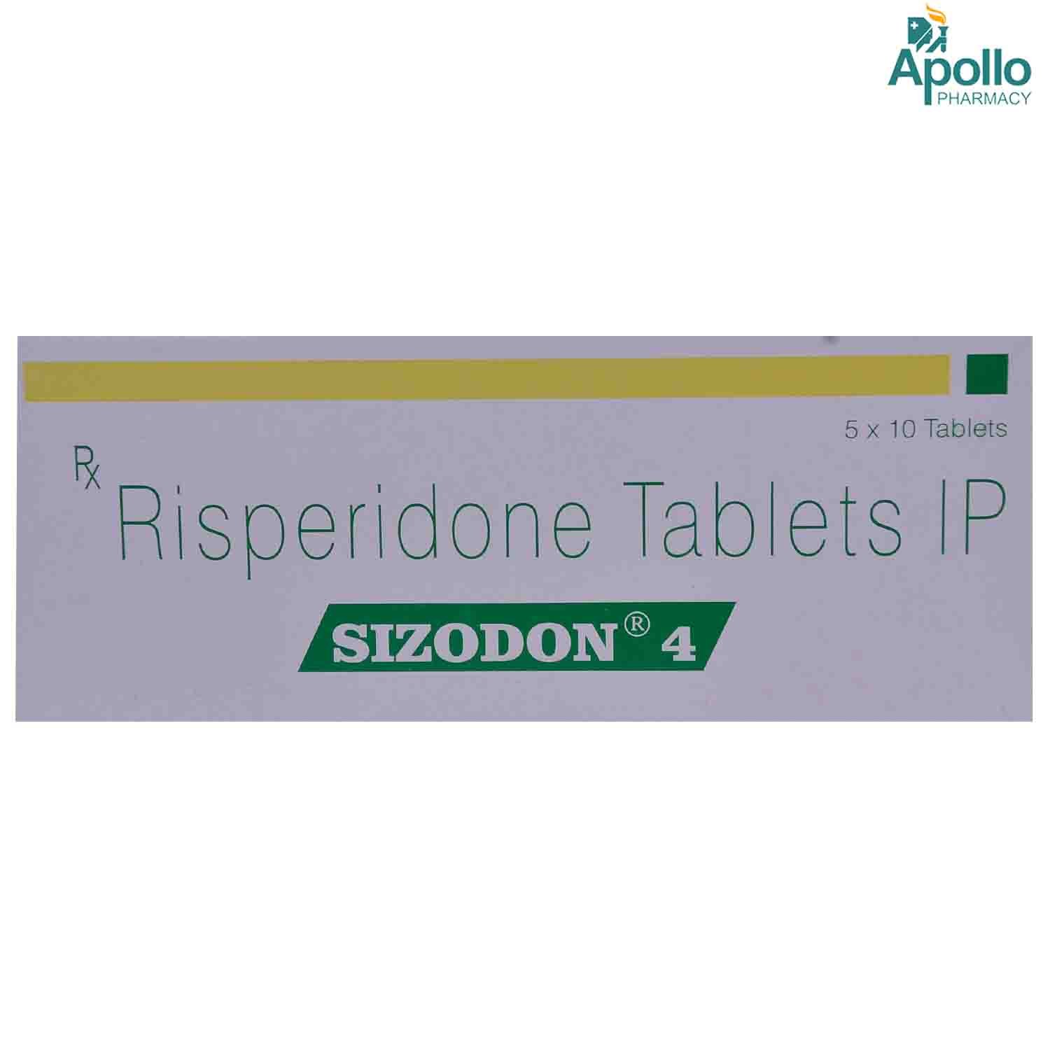Sizodon 4 Tablet 10's, Pack of 10 TABLETS Sizodon 4 Tablet 10's, Pack of 10 TABLETS
