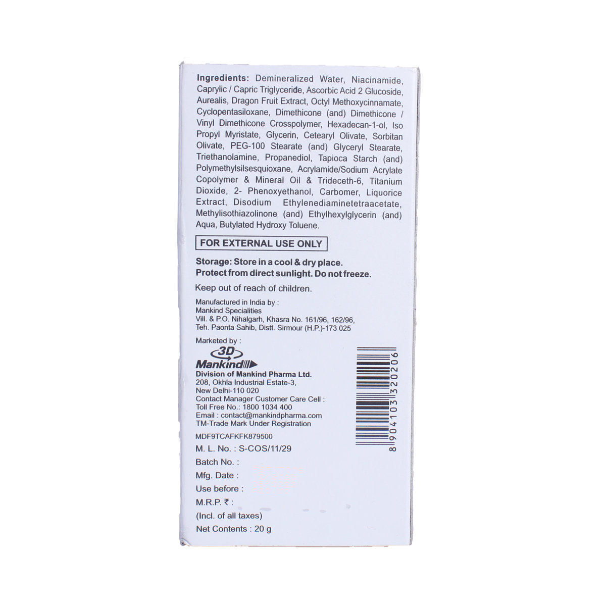 Skinbless Cream 20 gm, Pack of 1 Skinbless Cream 20 gm, Pack of 1