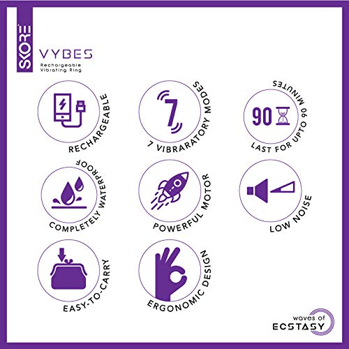 Skore Vybes Rechargeable Massager Ring, 1 Count, Pack of 1 Skore Vybes Rechargeable Massager Ring, 1 Count, Pack of 1