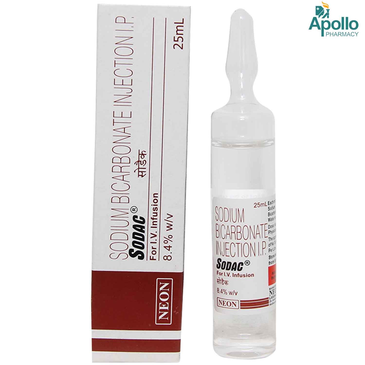 SODAC INJECTION 25ML, Pack of 1 INJECTION SODAC INJECTION 25ML, Pack of 1 INJECTION