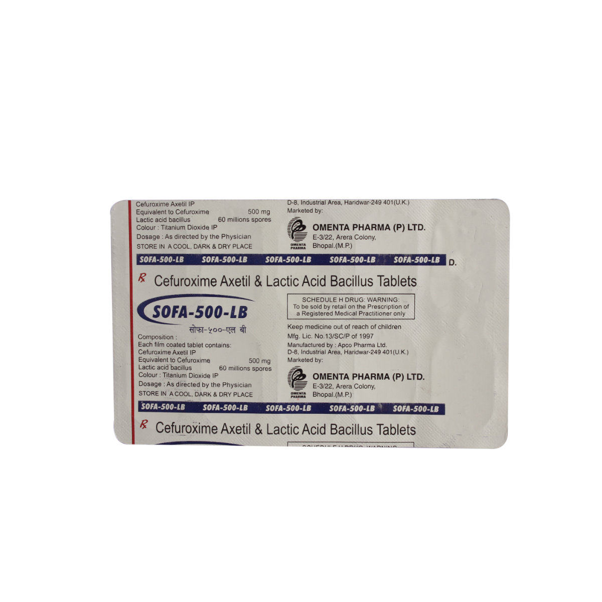 Sofa-500 LB Tablet 10's, Pack of 10 TabletS Sofa-500 LB Tablet 10's, Pack of 10 TabletS