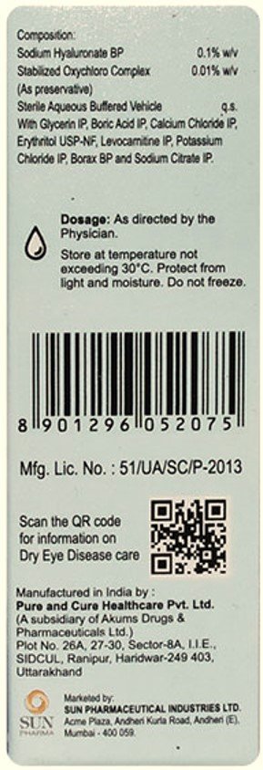 Soha 0.1% Eye Drops 10 ml, Pack of 1 EYE DROPS Soha 0.1% Eye Drops 10 ml, Pack of 1 EYE DROPS