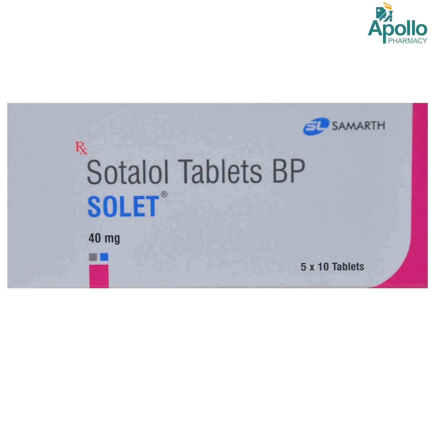 Solet Tablet 10's, Pack of 10 TABLETS Solet Tablet 10's, Pack of 10 TABLETS
