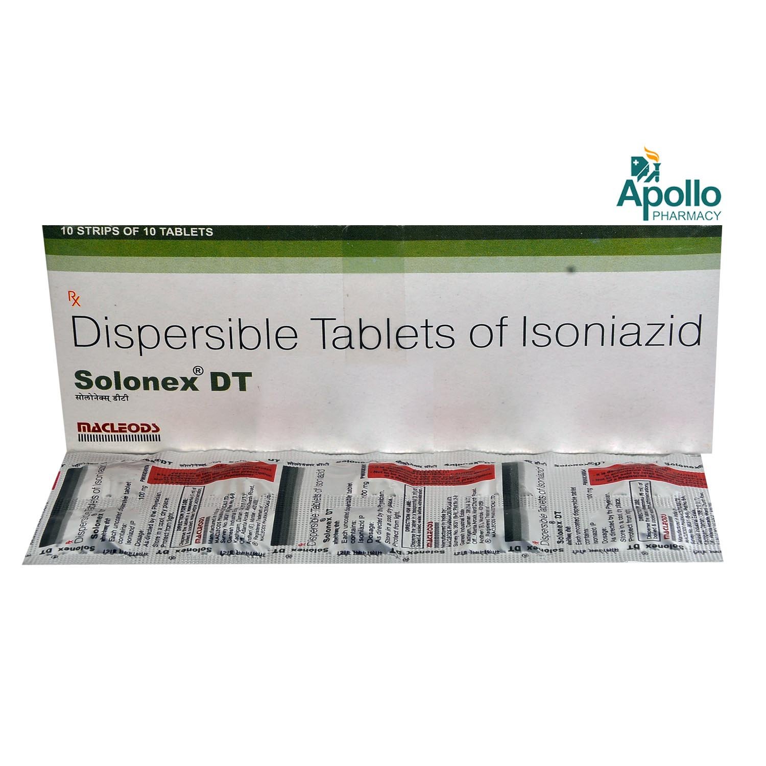 SOLONEX DT 100MG TABLET, Pack of 10 TABLETS SOLONEX DT 100MG TABLET, Pack of 10 TABLETS