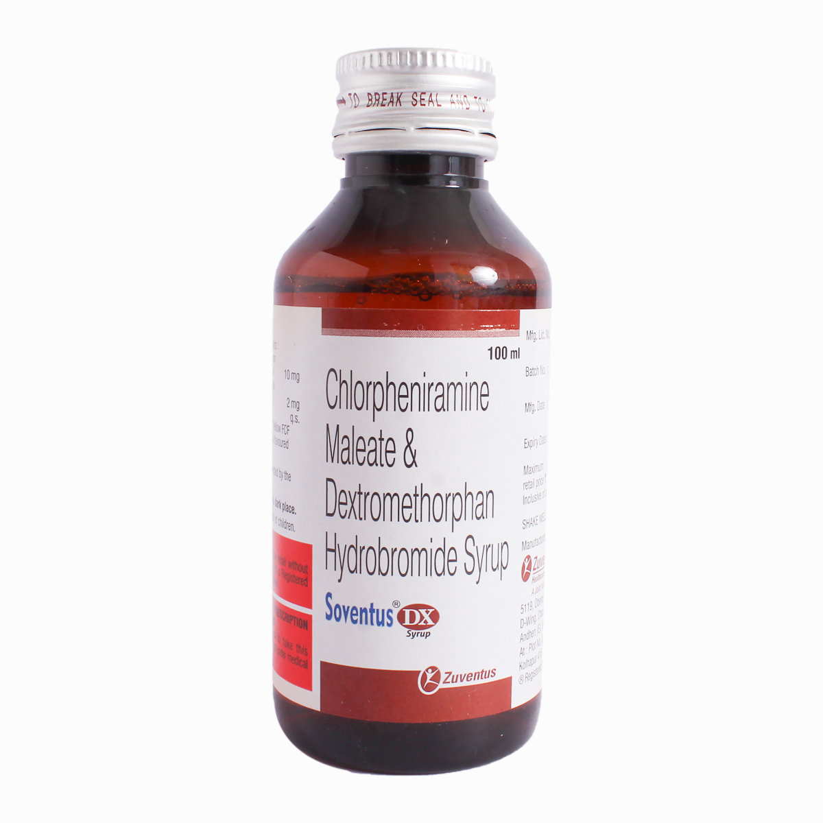 Soventus DX Syrup 100 ml, Pack of 1 Syrup Soventus DX Syrup 100 ml, Pack of 1 Syrup