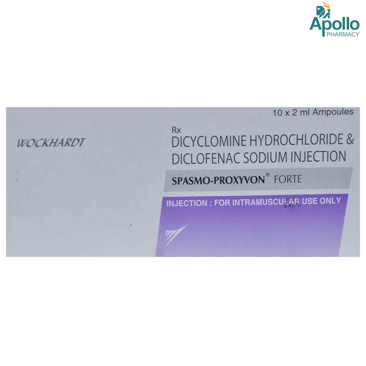 Buy SPASMO PROXYVON FORTE INJECTION 2ML Online