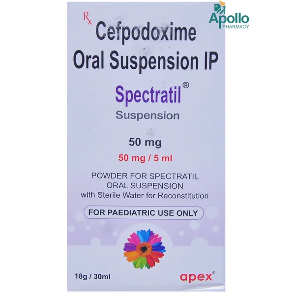 Spectratil 50 mg Suspension 5 ml, Pack of 1 Suspension