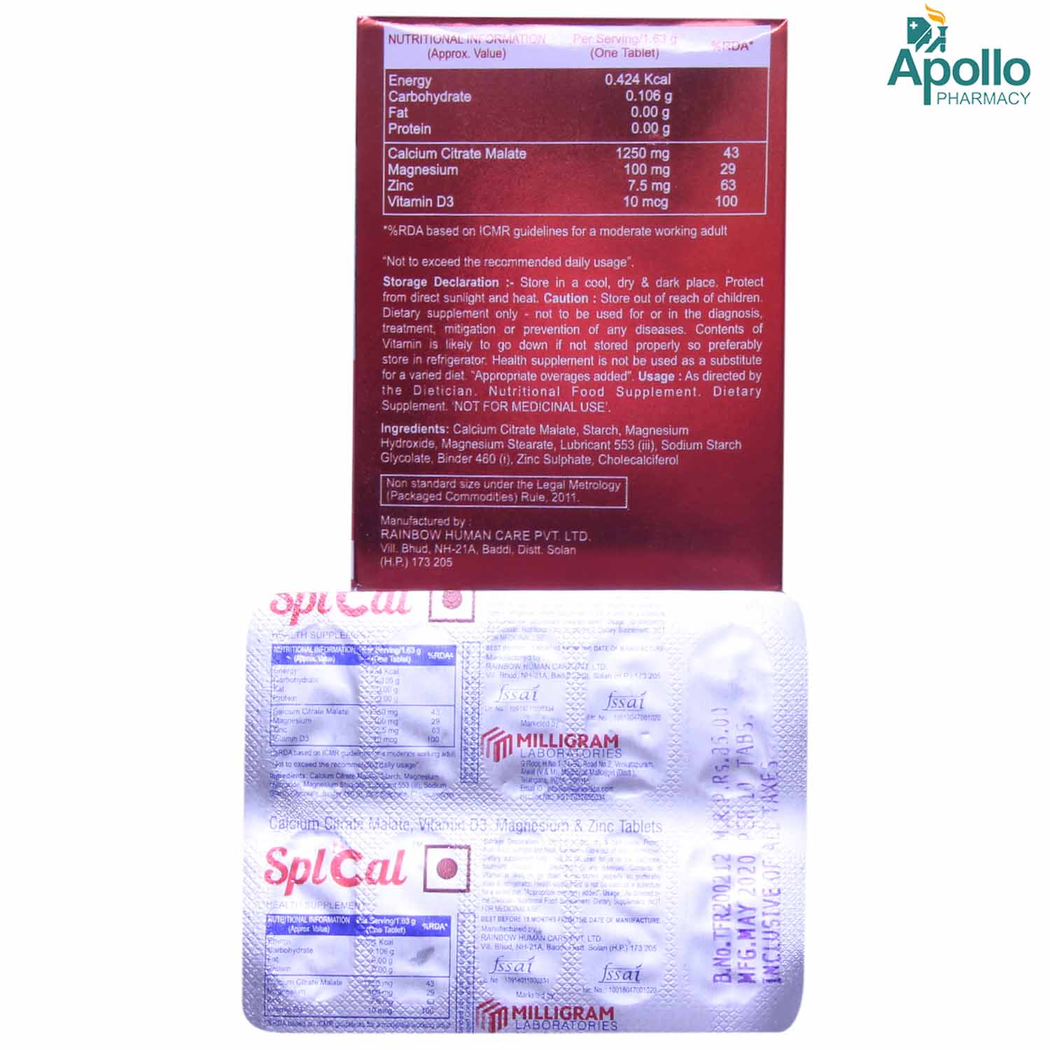Splcal Tablet 10's, Pack of 10 Splcal Tablet 10's, Pack of 10