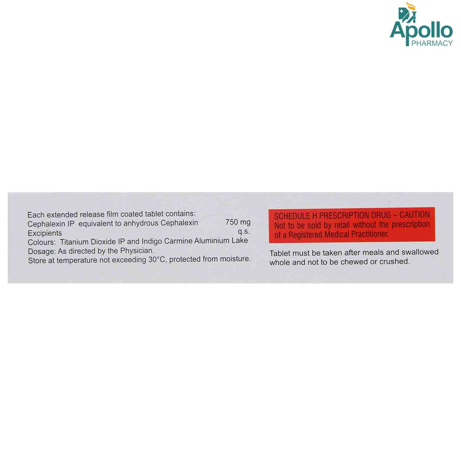 Sporidex-AF 750 Tablet 10's, Pack of 10 TABLETS Sporidex-AF 750 Tablet 10's, Pack of 10 TABLETS