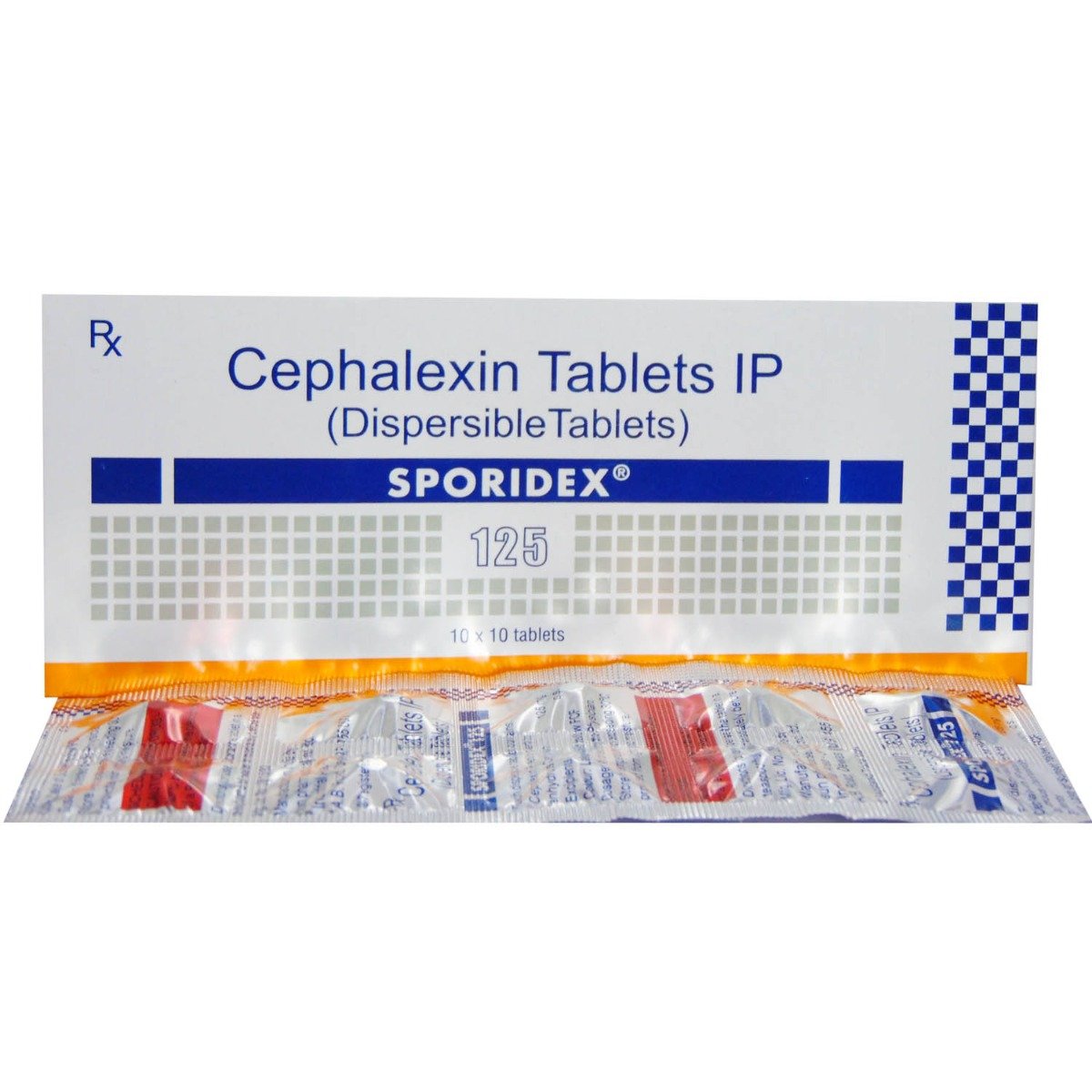 Sporidex 125 Tablet 10's, Pack of 10 TabletS Sporidex 125 Tablet 10's, Pack of 10 TabletS