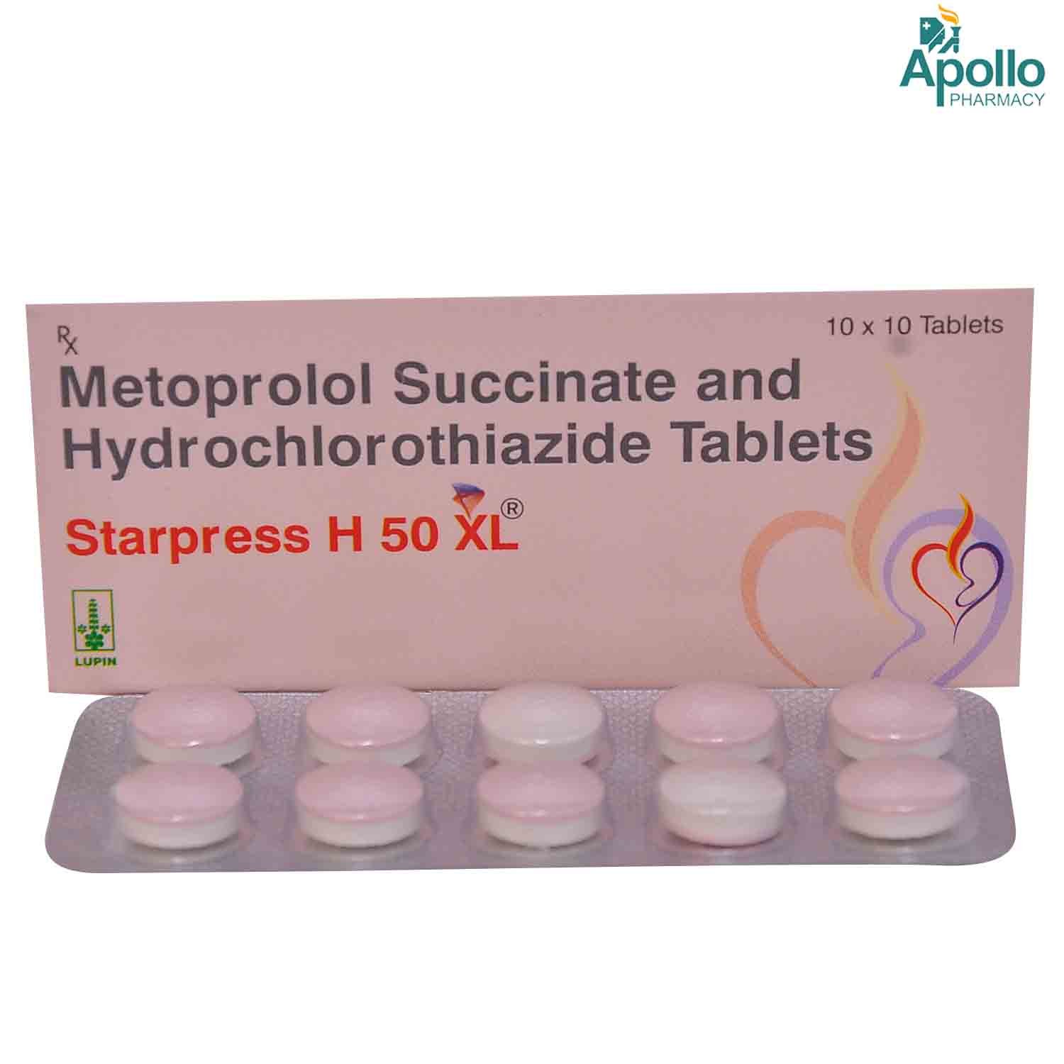 Starpress H 50 XL Tablet 10's, Pack of 10 TABLETS Starpress H 50 XL Tablet 10's, Pack of 10 TABLETS