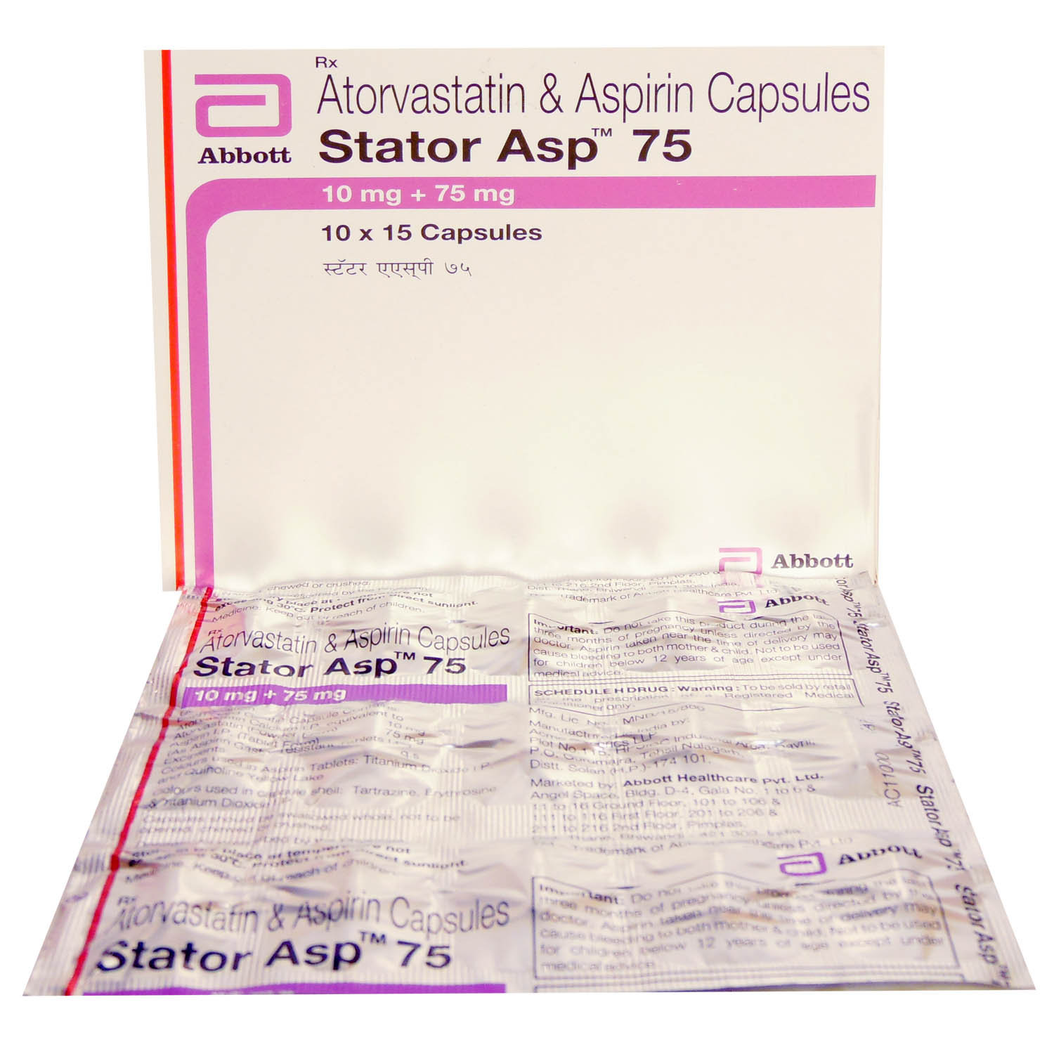 Stator ASP 75 Capsule 10's, Pack of 10 CAPSULES Stator ASP 75 Capsule 10's, Pack of 10 CAPSULES