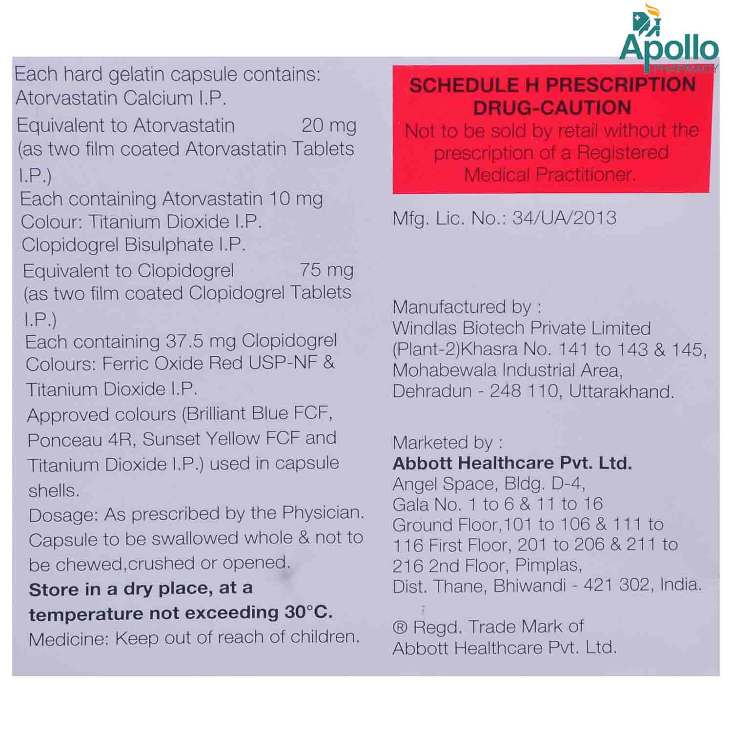 Stator CV 20 Capsule 15's, Pack of 15 CAPSULES Stator CV 20 Capsule 15's, Pack of 15 CAPSULES