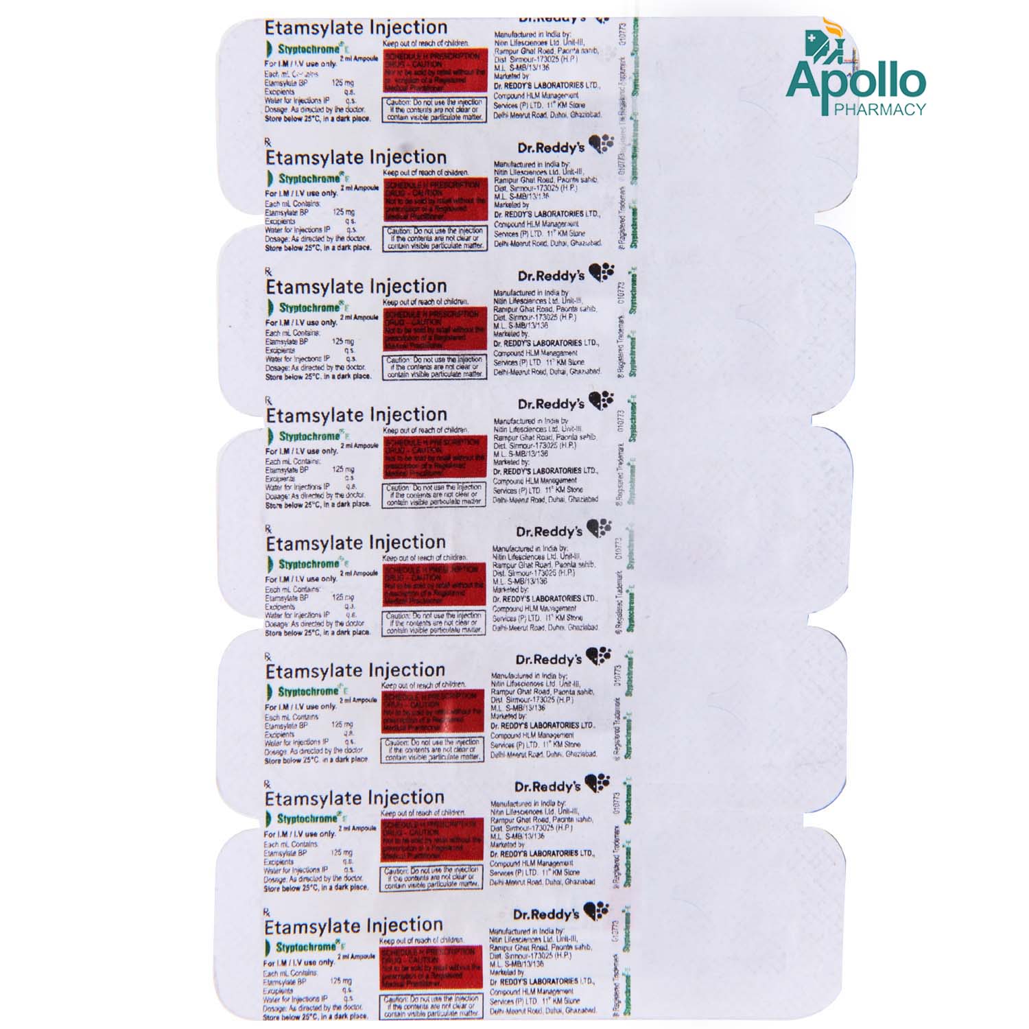 STYPTOCHROME E INJECTION 1ML, Pack of 1 Injection STYPTOCHROME E INJECTION 1ML, Pack of 1 Injection