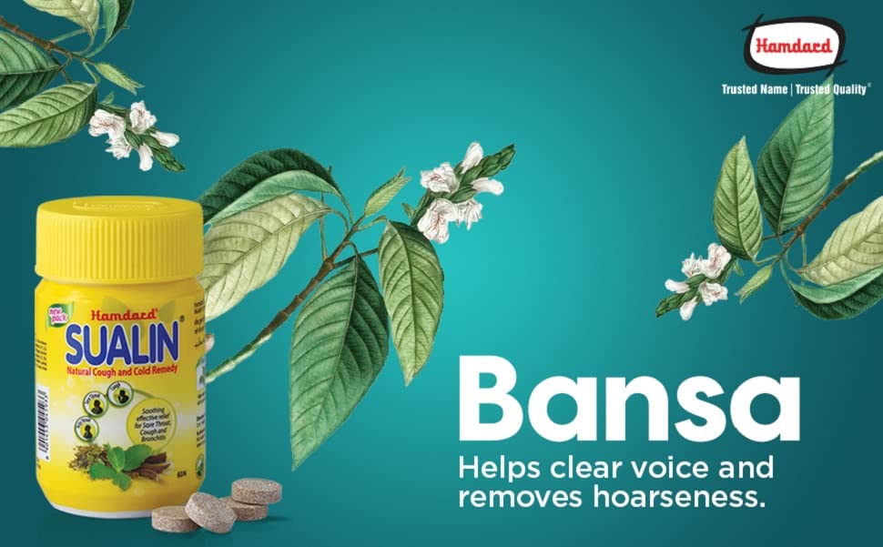 Hamdard Sualin Natural Cough & Cold Remedy, 60 Tablets, Pack of 1 Hamdard Sualin Natural Cough & Cold Remedy, 60 Tablets, Pack of 1