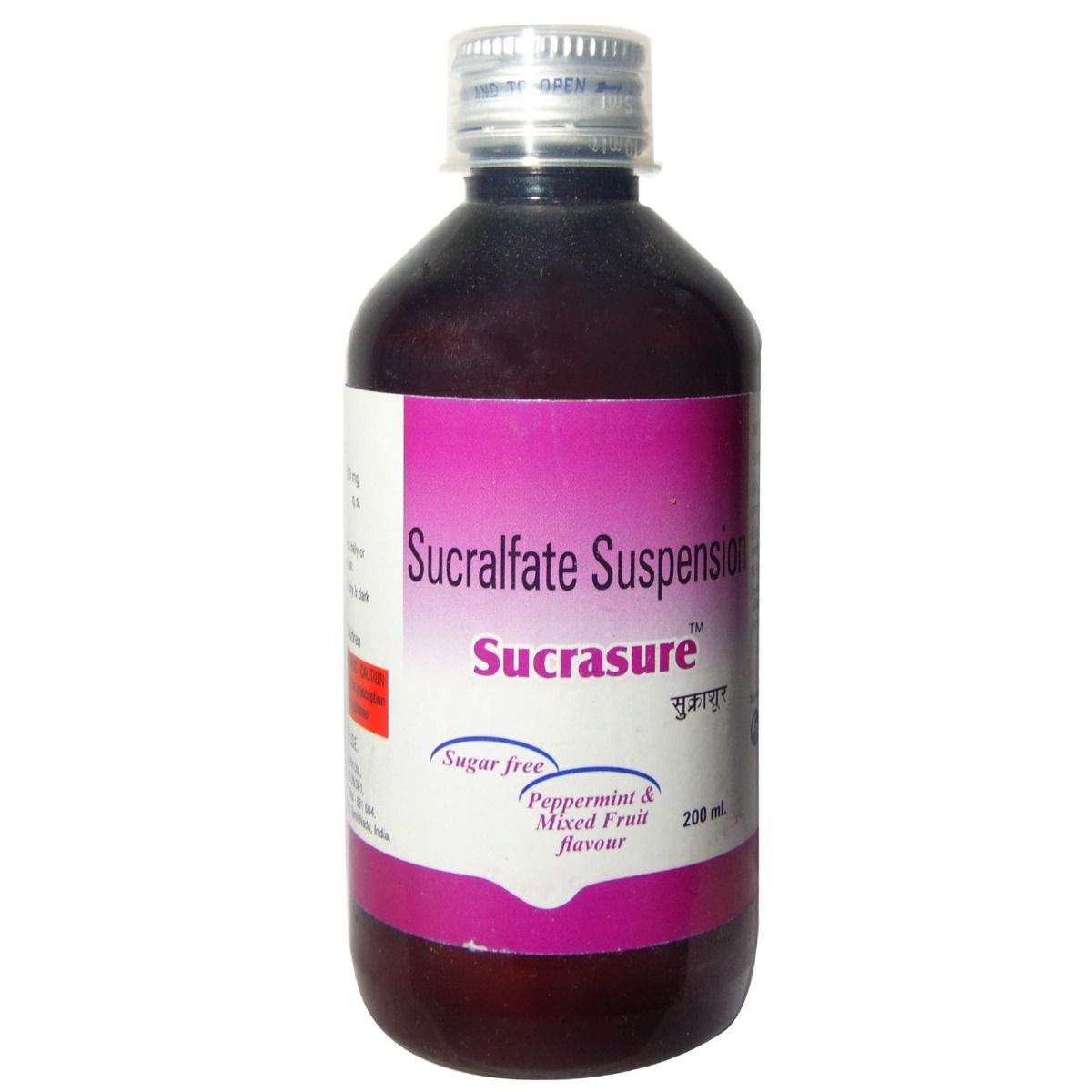 Buy Sucrasure SF Pepperment Flavour Suspension 200 ml Online