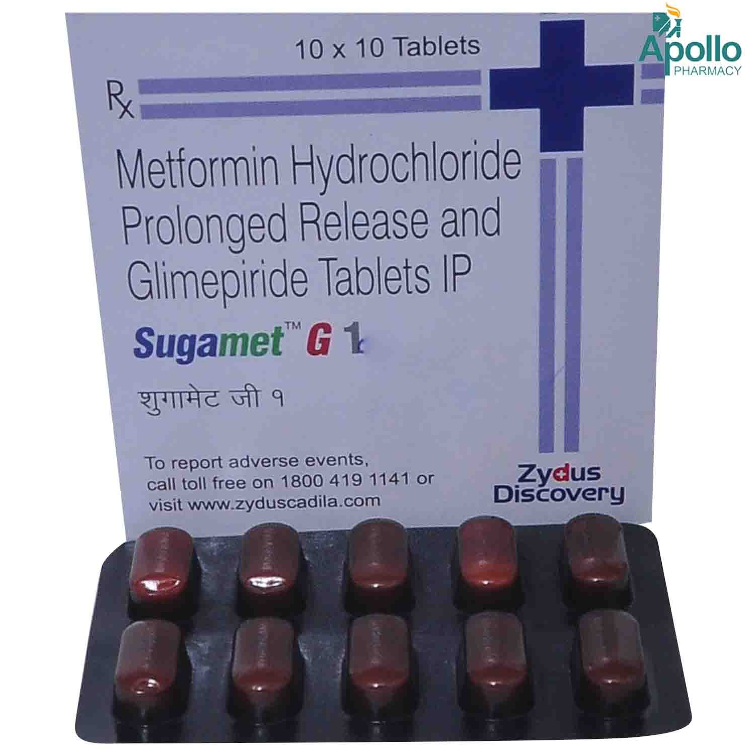 SUGAMET G 1MG TABLET, Pack of 10 TABLETS SUGAMET G 1MG TABLET, Pack of 10 TABLETS