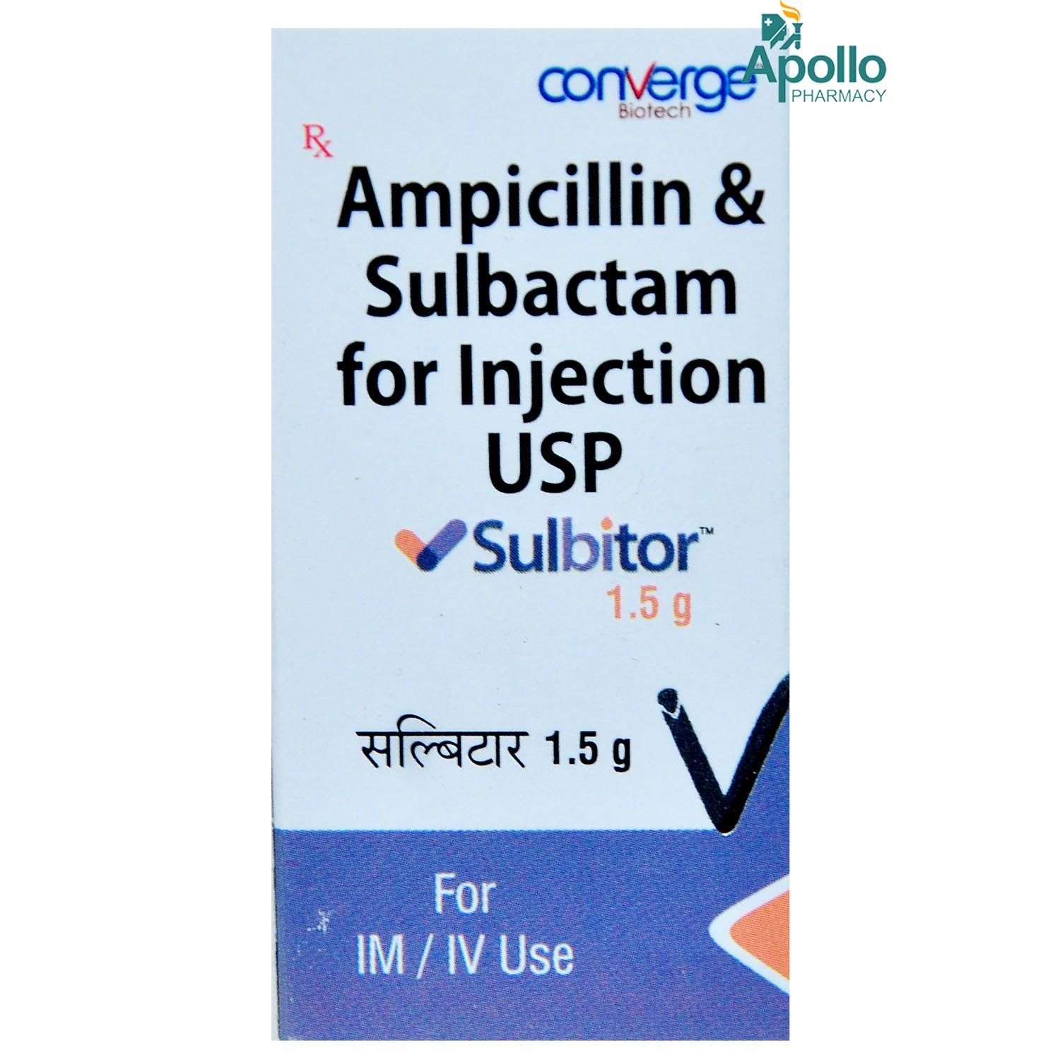 Buy Sulbitor 1.5gm Injection Online