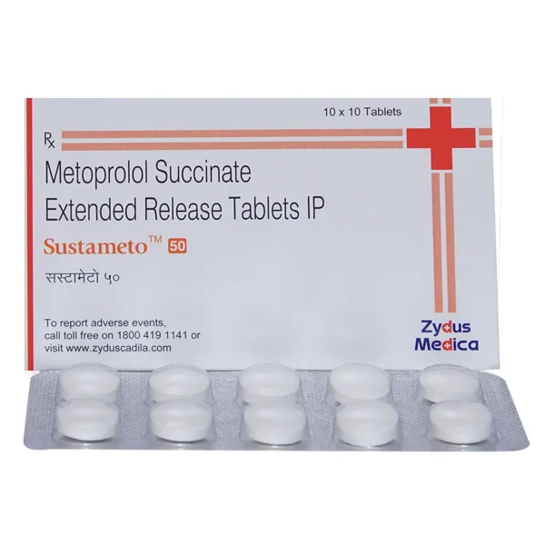 Sustameto 50 Tablet 10's, Pack of 10 TABLETS