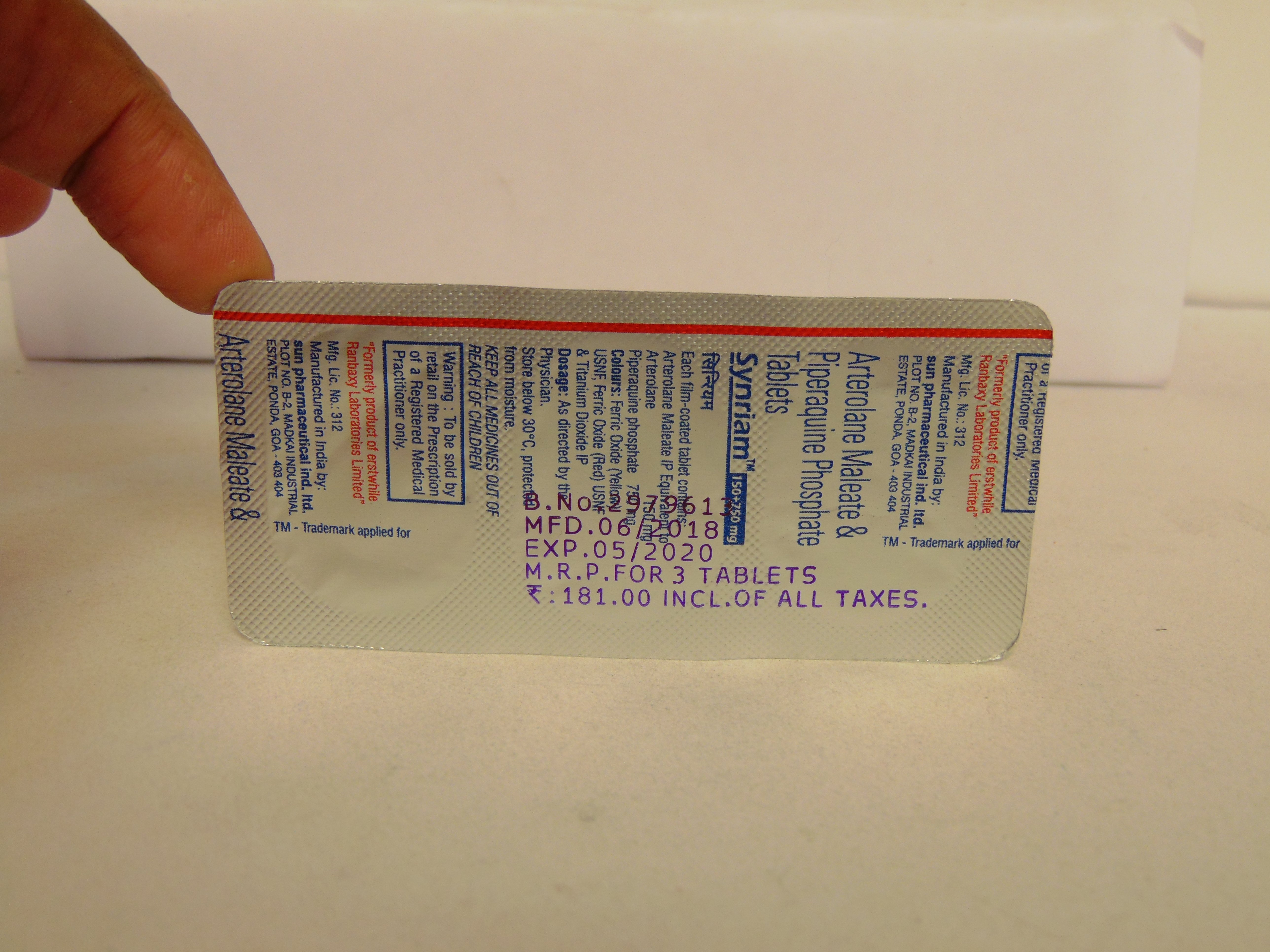 Synriam Tablet 3's, Pack of 3 TABLETS Synriam Tablet 3's, Pack of 3 TABLETS