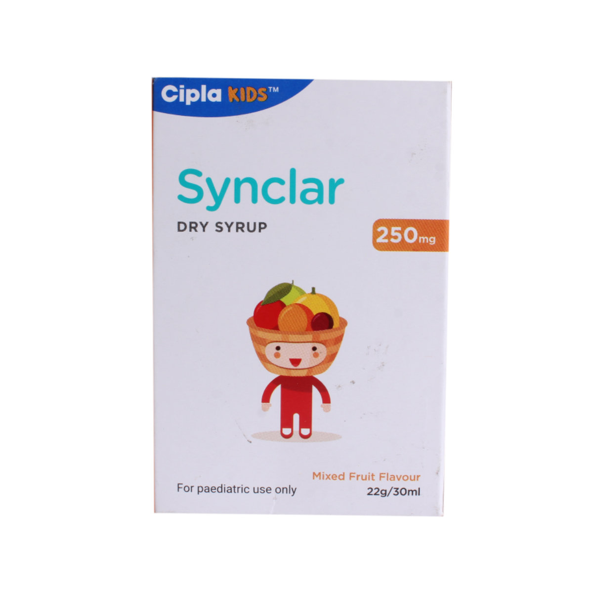 Synclar 250 mg Mixed Fruit Dry Syrup 30 ml, Pack of 1 Syrup Synclar 250 mg Mixed Fruit Dry Syrup 30 ml, Pack of 1 Syrup