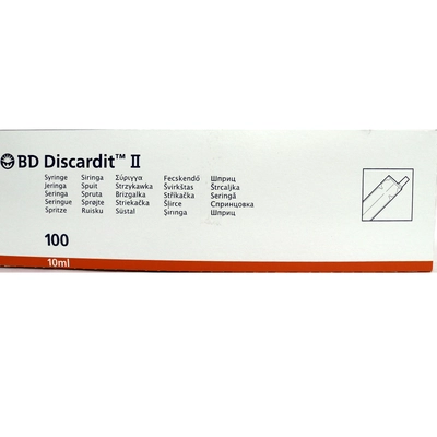 B.D Discardit Syringes 10ml, Pack of 1