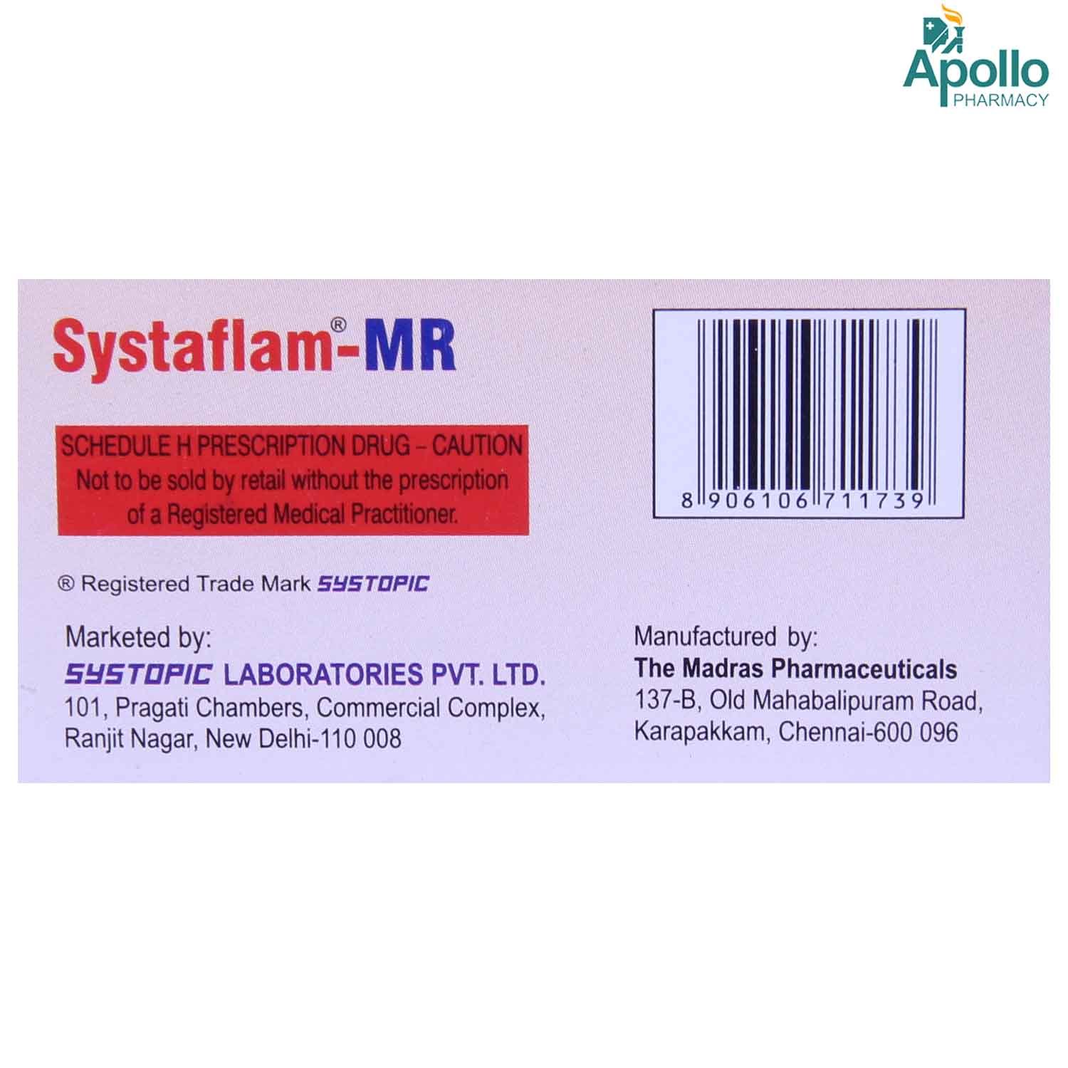 Systaflam MR Capsule 10's, Pack of 10 Systaflam MR Capsule 10's, Pack of 10