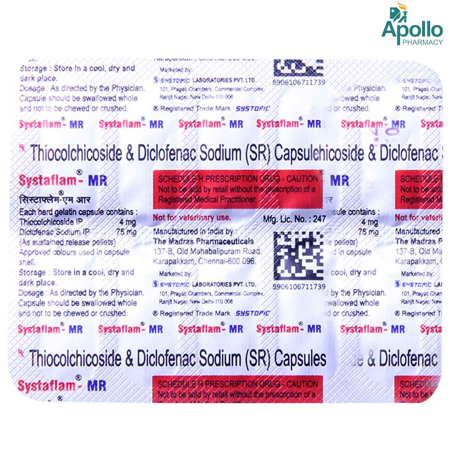 Systaflam MR Capsule 10's, Pack of 10 Systaflam MR Capsule 10's, Pack of 10