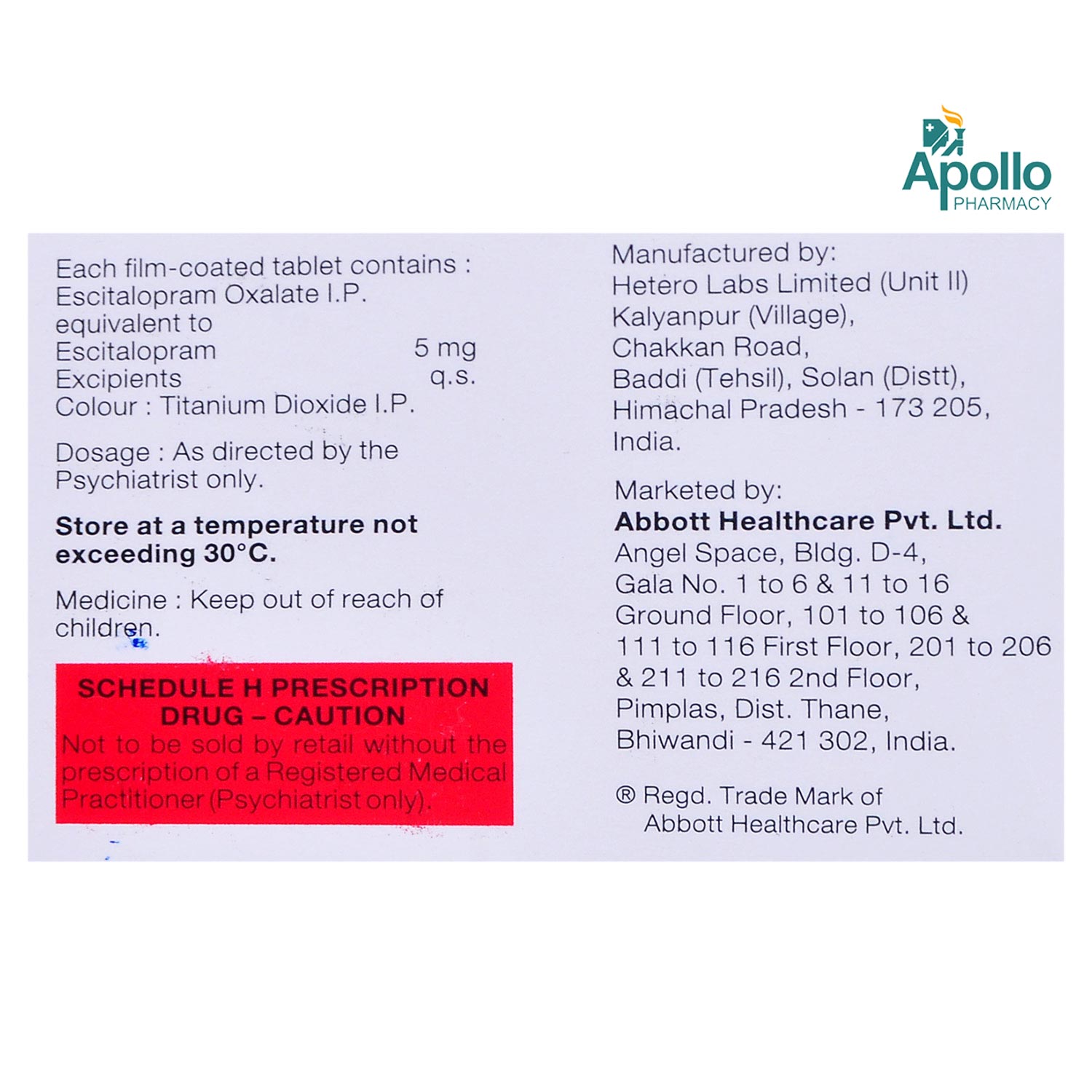 Szetalo 5 Tablet 15's, Pack of 15 TABLETS Szetalo 5 Tablet 15's, Pack of 15 TABLETS