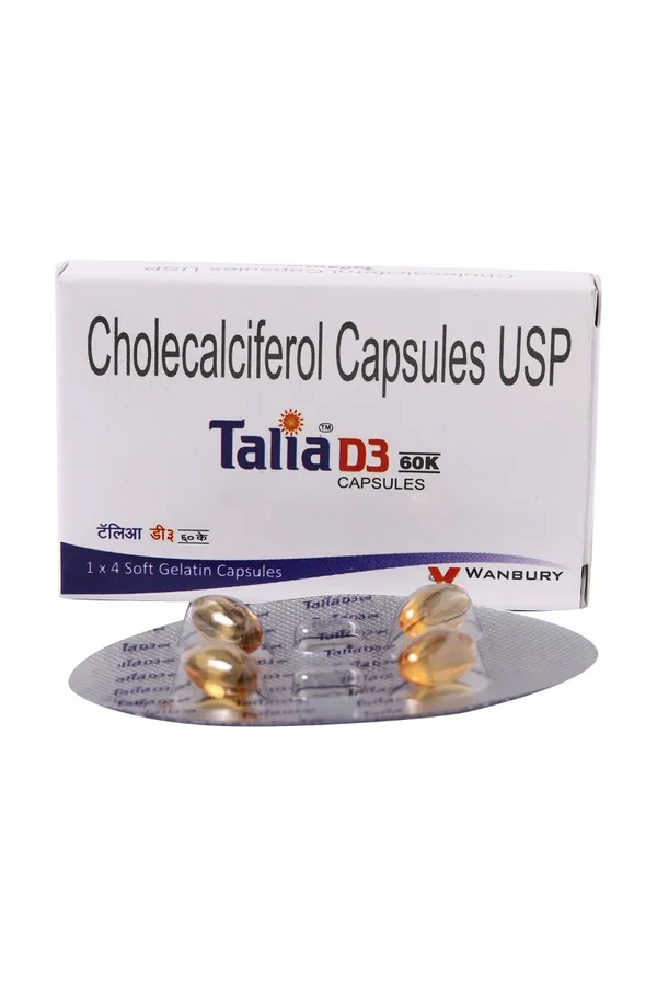 Talia D3 60K Capsule 4's, Pack of 4