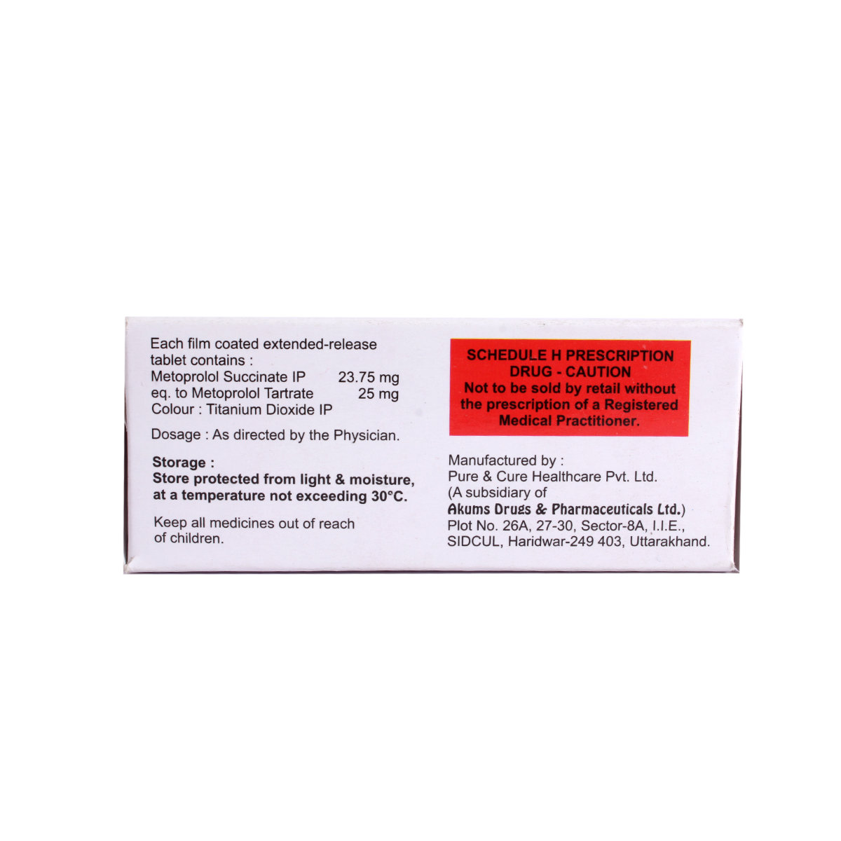 Tamepro 25 Tablet 10's, Pack of 10 TABLET ERS Tamepro 25 Tablet 10's, Pack of 10 TABLET ERS