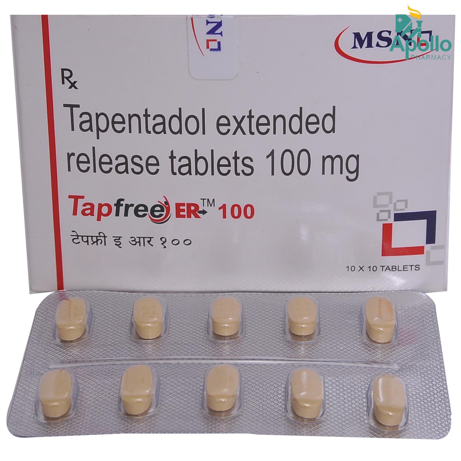 Tapfree ER 100 Tablet 10's, Pack of 10 TABLETS Tapfree ER 100 Tablet 10's, Pack of 10 TABLETS