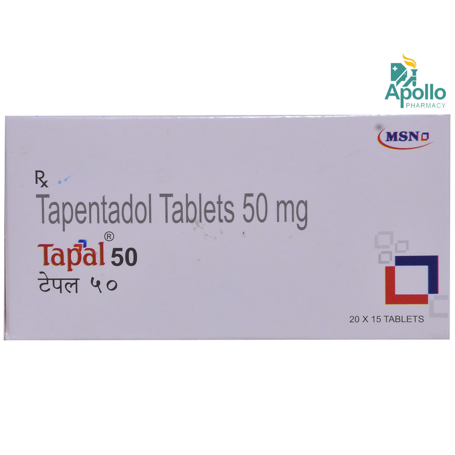 Buy Tapal 50Mg Tablet 15's Online