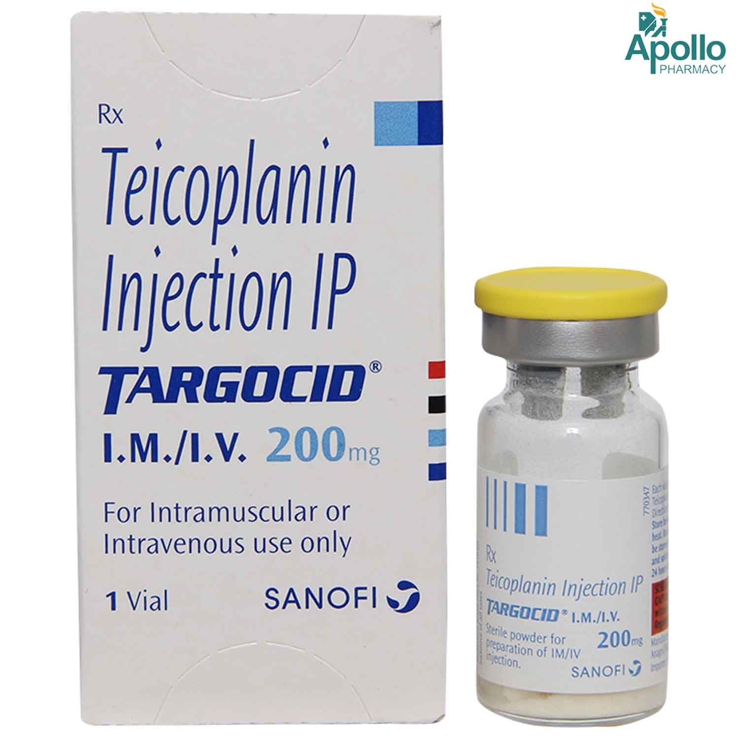 Targocid 200 mg Injection, Pack of 1 INJECTION Targocid 200 mg Injection, Pack of 1 INJECTION