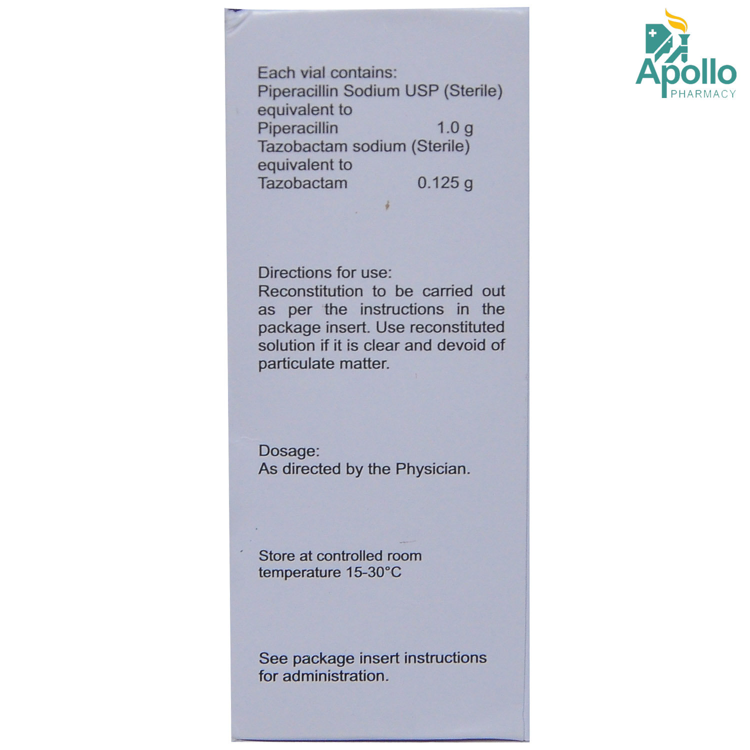 TAZOMAC PS INJECTION 1.125GM, Pack of 1 INJECTION TAZOMAC PS INJECTION 1.125GM, Pack of 1 INJECTION