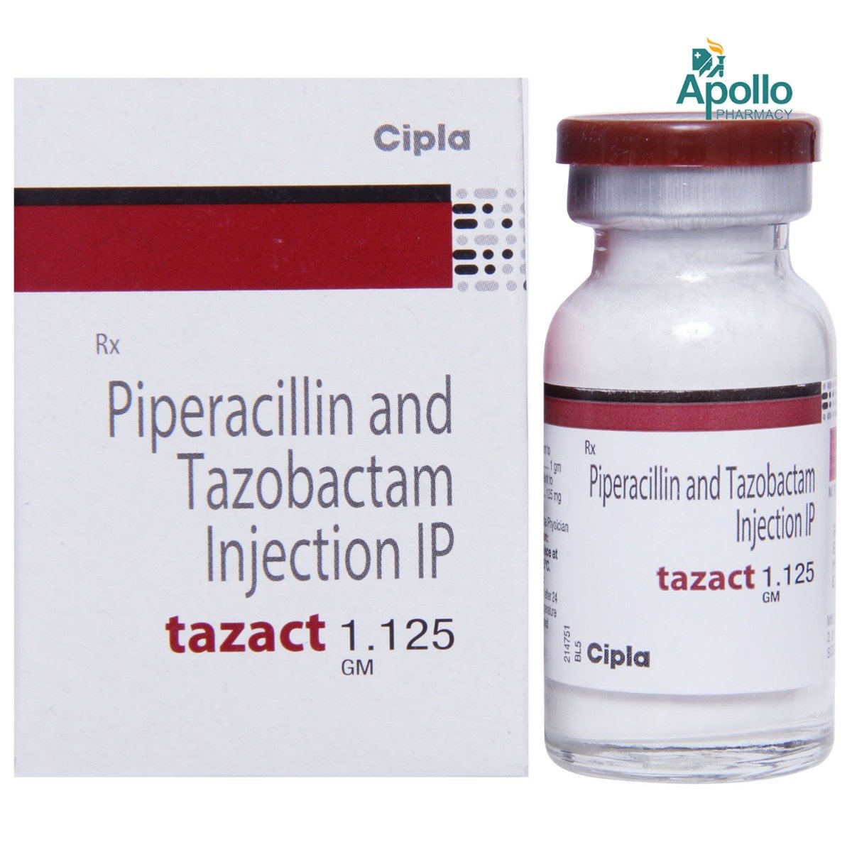 Tazact 1.125gm Injection 1's, Pack of 1 INJECTION Tazact 1.125gm Injection 1's, Pack of 1 INJECTION