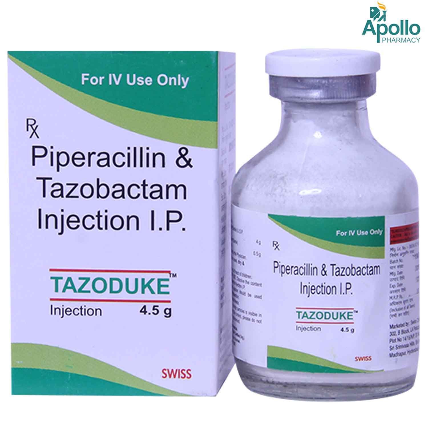 Tazoduke 4.5gm Injection, Pack of 1 INJECTION Tazoduke 4.5gm Injection, Pack of 1 INJECTION