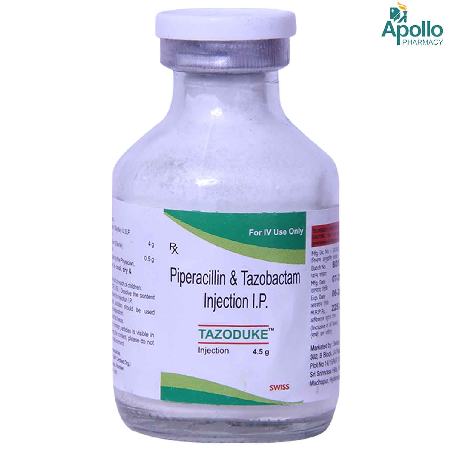Tazoduke 4.5gm Injection, Pack of 1 INJECTION Tazoduke 4.5gm Injection, Pack of 1 INJECTION