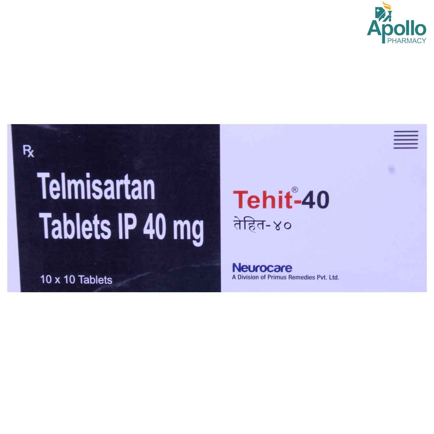 Buy TEHIT 40MG TABLET 10'S Online